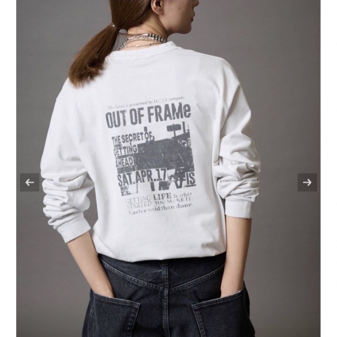 FRAMeWORK(フレームワーク)のOUT OF FRAMe フロントロゴT レディースのトップス(Tシャツ(長袖/七分))の商品写真