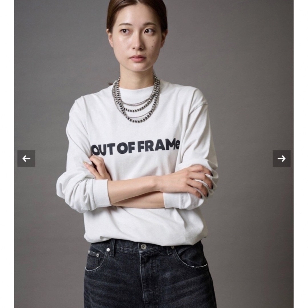 FRAMeWORK(フレームワーク)のOUT OF FRAMe フロントロゴT レディースのトップス(Tシャツ(長袖/七分))の商品写真