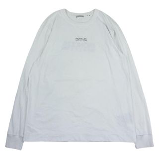 モンクレール(MONCLER)のMONCLER モンクレール ALYX GENIUS M LUNGA ジーニアス アリクス ロゴプリント 長袖 Tシャツ ロンT ホワイト系 L【中古】(シャツ)