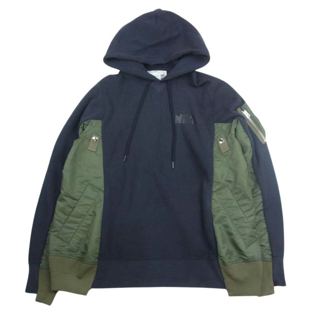 sacai(サカイ)のSacai サカイ 20AW CW2419-475 NRG HOODY MA-1 ドッキング パーカー カーキ系 M【中古】 メンズのトップス(パーカー)の商品写真