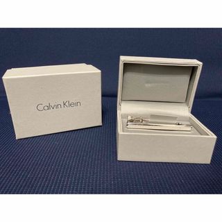 8421◆CKカルバンクライン◆ネクタイピン◆シルバー◆タイピン～タイバー◆新品