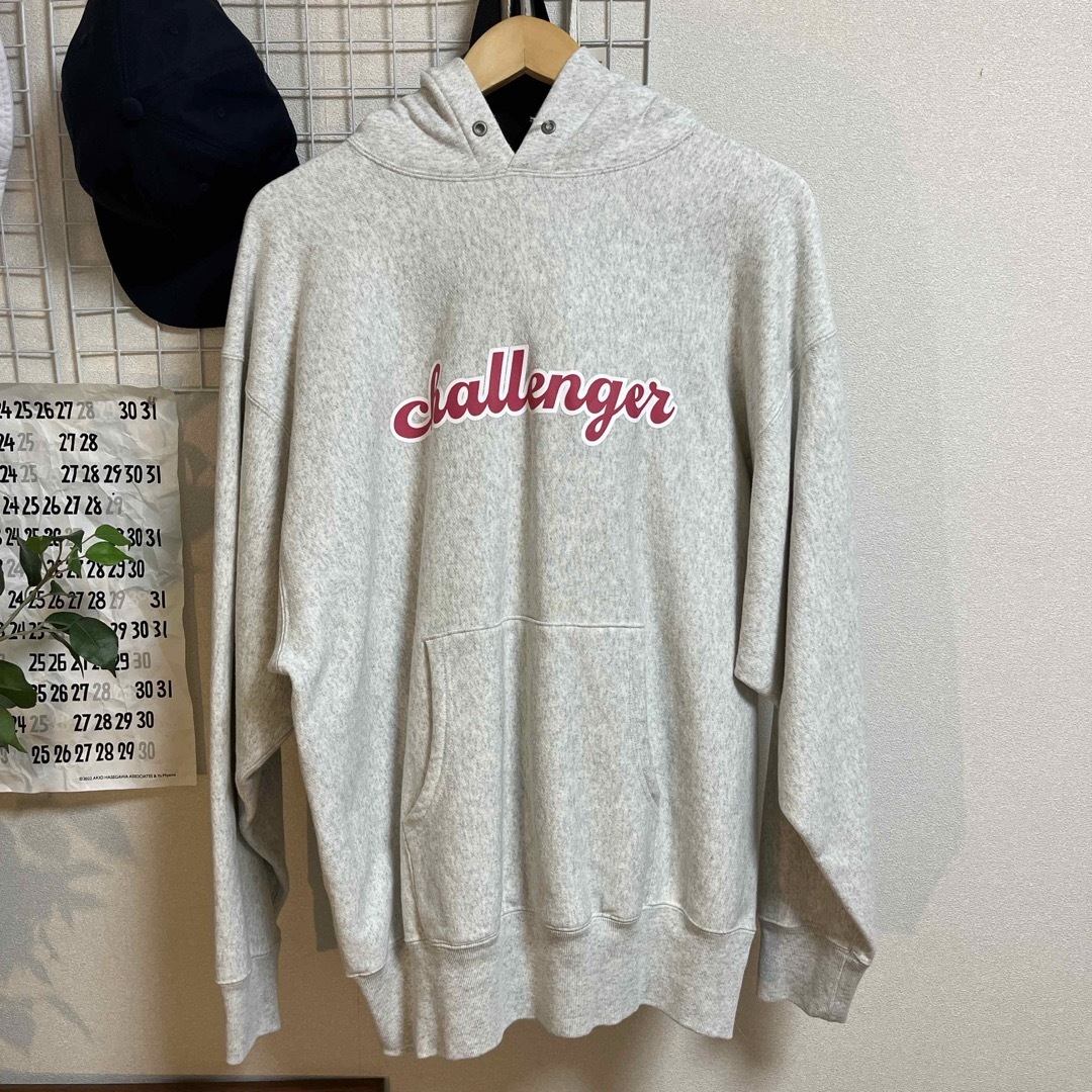 challenger チャレンジャー 90's logo hoodie パーカーとしみつ