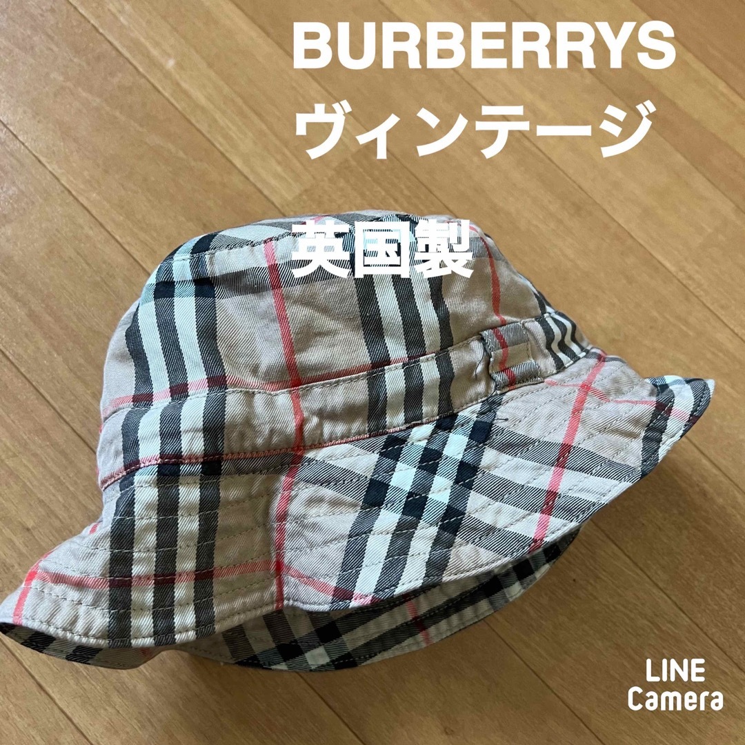 BURBERRY(バーバリー)のお値下げ不可　BURBERRYS ヴィンテージ 英国製　ノバチェックハット　帽子 レディースの帽子(ハット)の商品写真