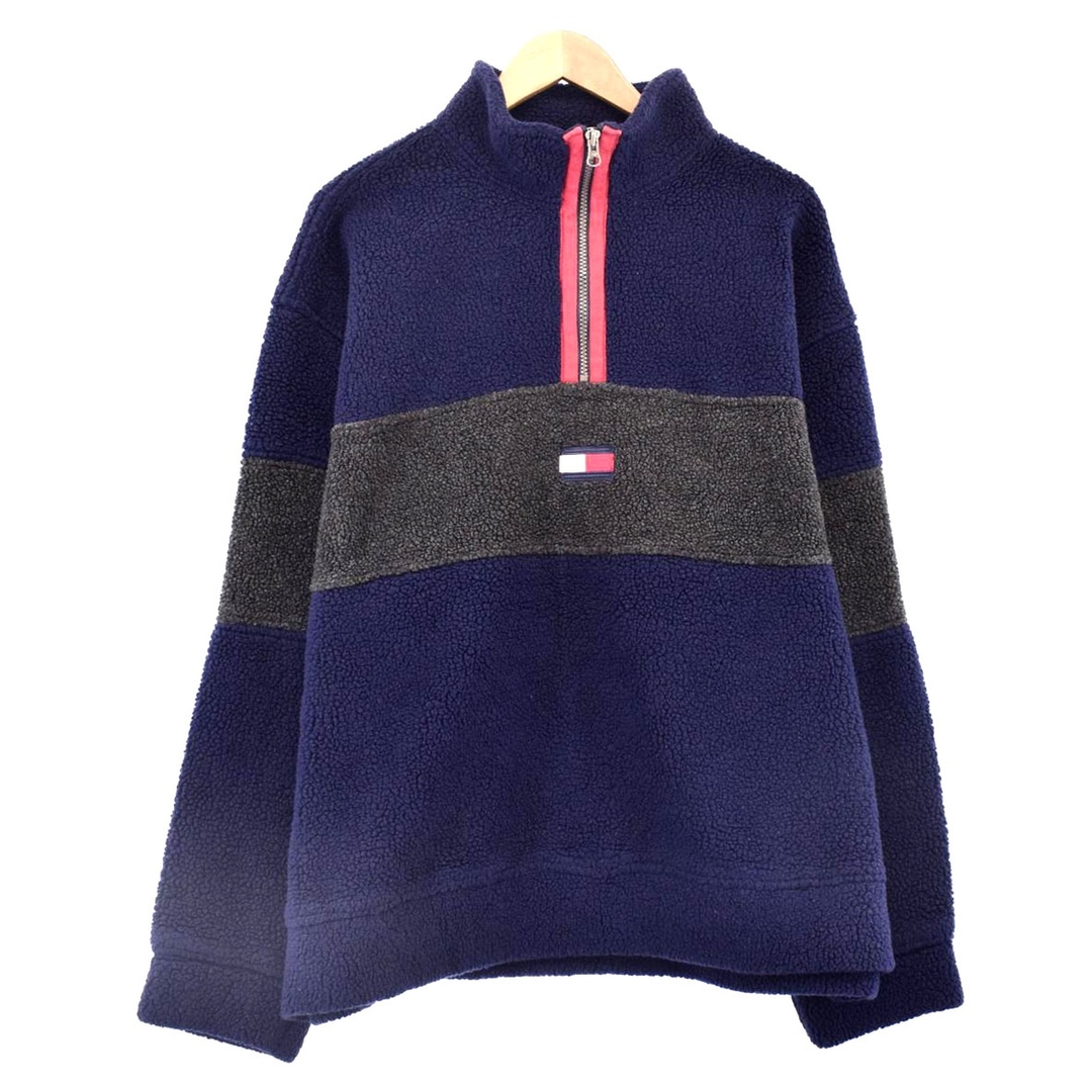 TOMMY HILFIGER(トミーヒルフィガー)の古着 90年代 トミーヒルフィガー TOMMY HILFIGER フリースプルオーバー メンズL ヴィンテージ /eaa365574 メンズのジャケット/アウター(その他)の商品写真