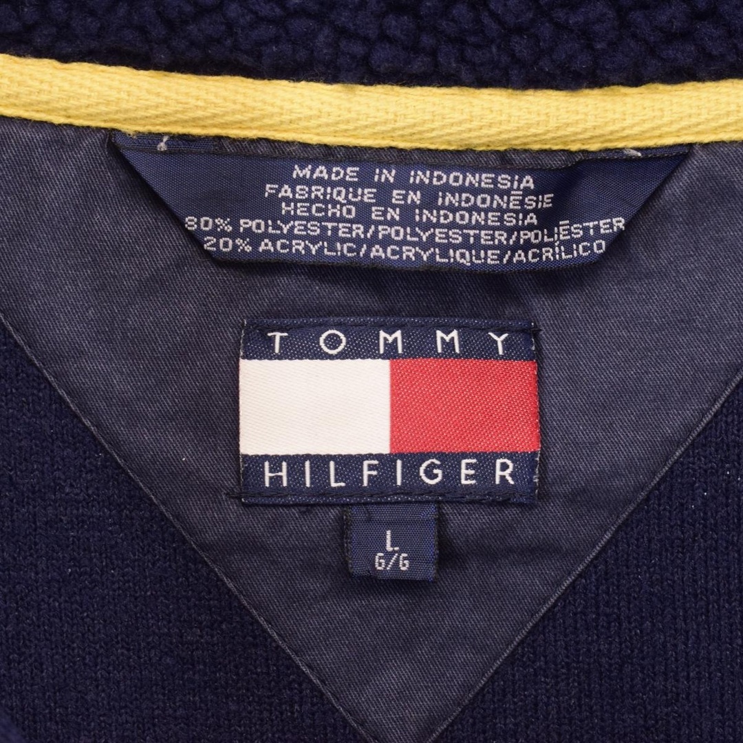 TOMMY HILFIGER(トミーヒルフィガー)の古着 90年代 トミーヒルフィガー TOMMY HILFIGER フリースプルオーバー メンズL ヴィンテージ /eaa365574 メンズのジャケット/アウター(その他)の商品写真