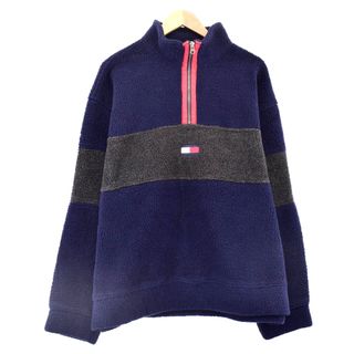 トミーヒルフィガー(TOMMY HILFIGER)の古着 90年代 トミーヒルフィガー TOMMY HILFIGER フリースプルオーバー メンズL ヴィンテージ /eaa365574(その他)