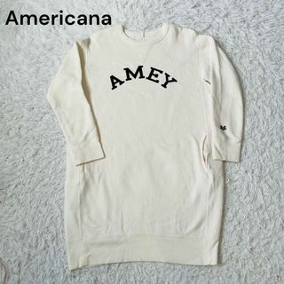 極美品⭐️AMERICANA／アメリカーナ／ロゴ スウェットワンピース