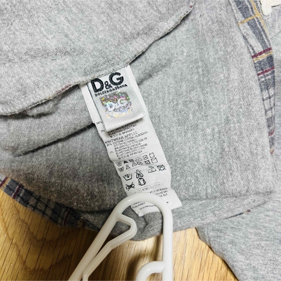 D&G(ディーアンドジー)のドルガバ ベビー キッズ 80 90 チェック フードワンピース パーカー 公園 キッズ/ベビー/マタニティのベビー服(~85cm)(ワンピース)の商品写真