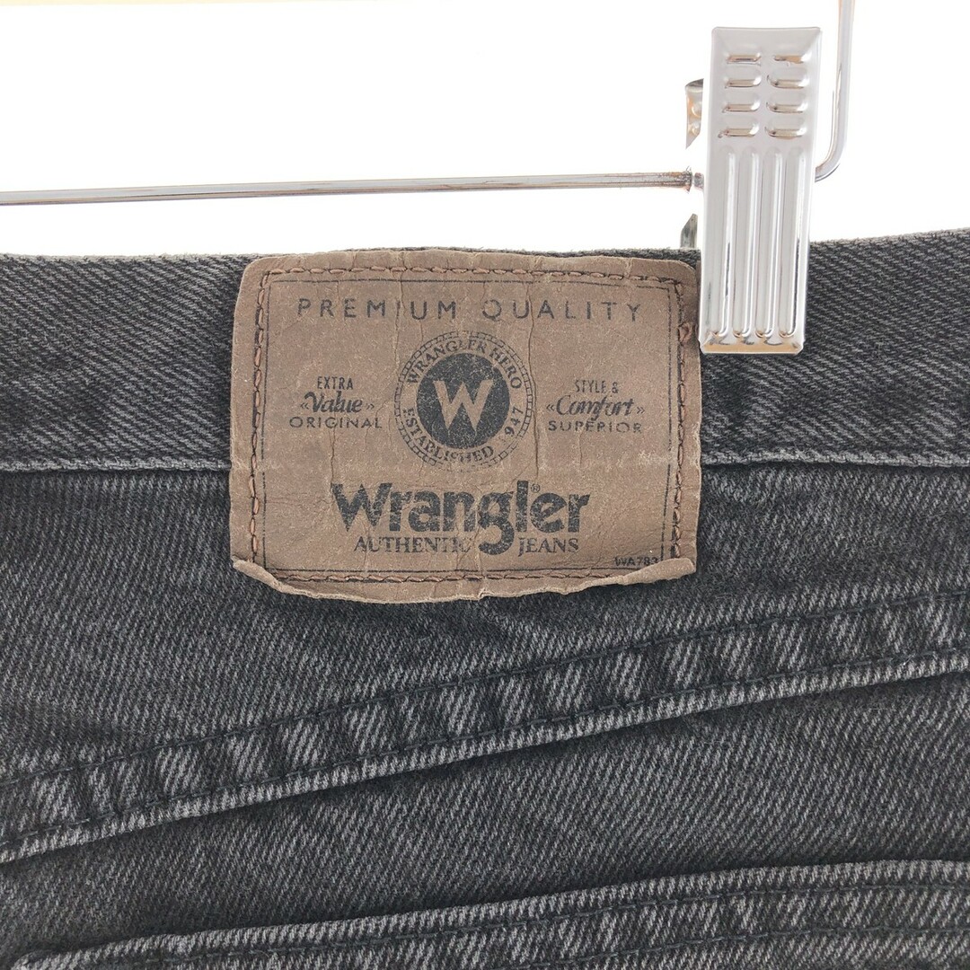 Wrangler(ラングラー)の古着 ラングラー Wrangler RELAXED FIT ブラックジーンズ デニムパンツ メンズw32 /taa002148 メンズのパンツ(デニム/ジーンズ)の商品写真