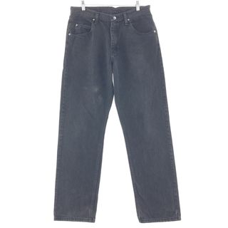 ラングラー(Wrangler)の古着 ラングラー Wrangler RELAXED FIT ブラックジーンズ デニムパンツ メンズw32 /taa002148(デニム/ジーンズ)