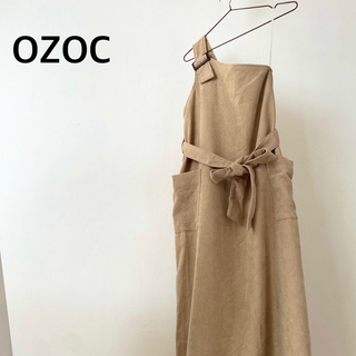 オゾック(OZOC)のOZOC オゾック　ワンショルダー　コーデュロイ　つりスカート(ロングワンピース/マキシワンピース)
