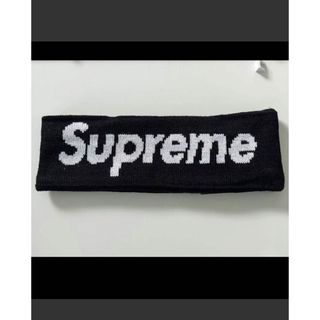 シュプリーム(Supreme)のSupreme NEW ERA Logo ヘッドバンド BLACK ニューエラ (ニット帽/ビーニー)