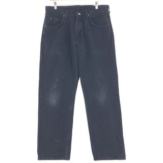 ラングラー(Wrangler)の古着 90年代 ラングラー Wrangler ブラックストレートデニムパンツ メンズw34 ヴィンテージ /taa000906(デニム/ジーンズ)