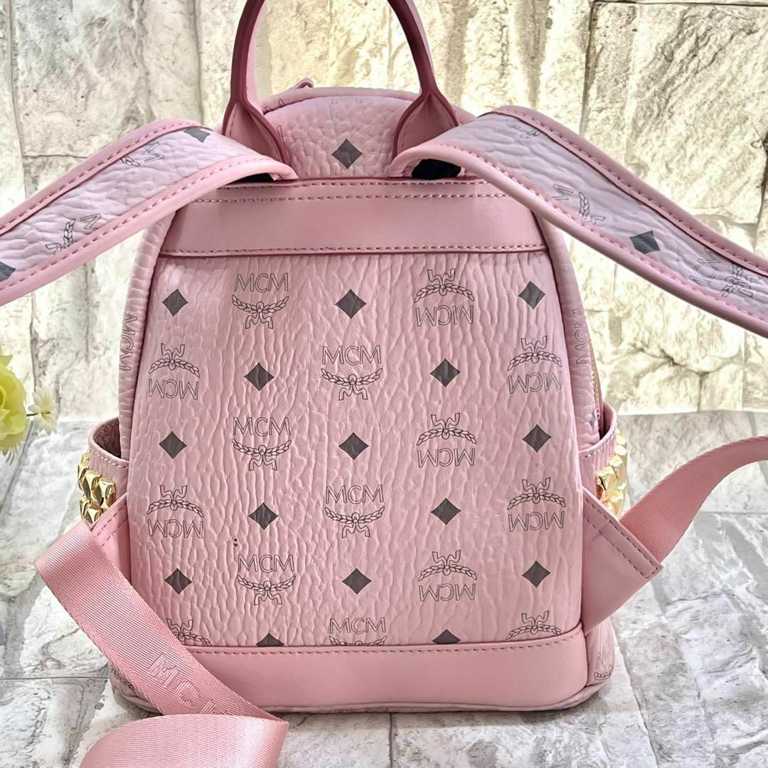 MCM - MCM リュック バックパック パウダーピンク スタッズ 女子
