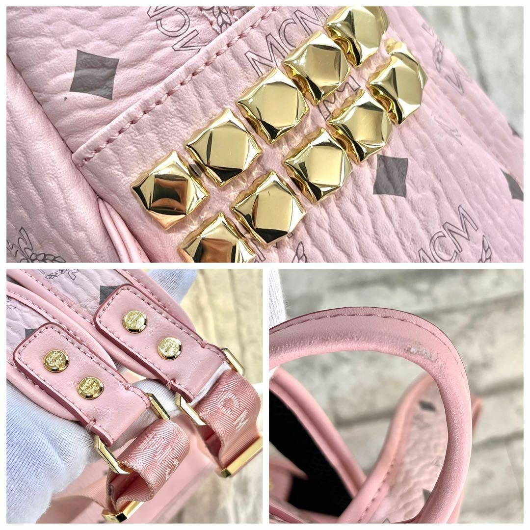 MCM - MCM リュック バックパック パウダーピンク スタッズ 女子