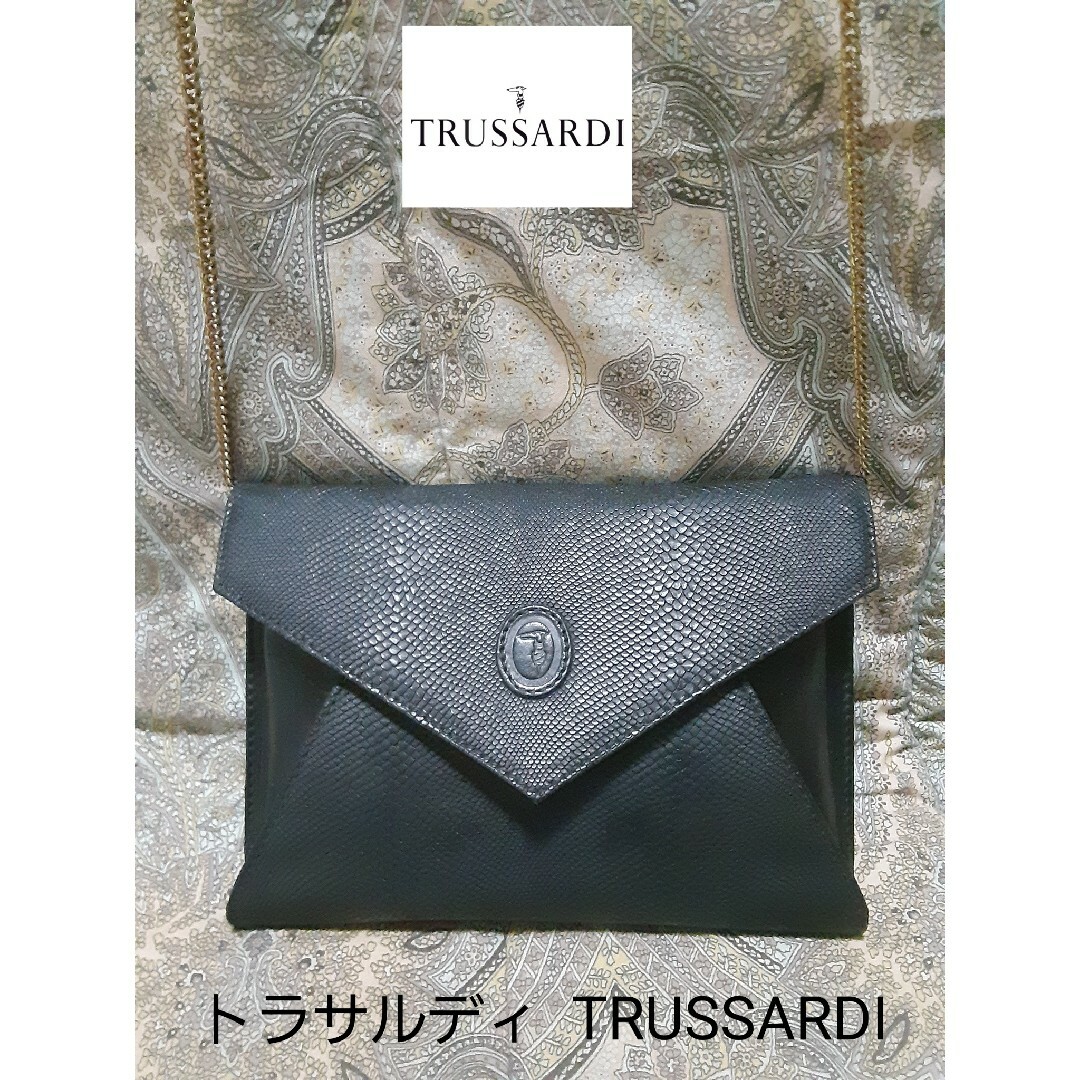 トラサルディTRUSSARDI 本革/2way/チェーン斜め掛けショルダーバッグ | フリマアプリ ラクマ