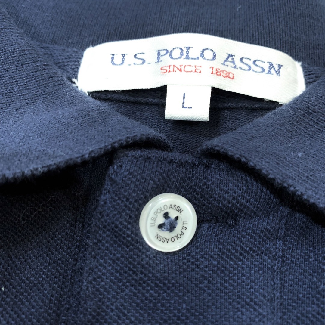 U.S. POLO ASSN.(ユーエスポロアッスン)のU.S.POLO ASSNユーエスポロアッスン/ロゴ刺繍番号ワッペンポロシャツL レディースのトップス(ポロシャツ)の商品写真