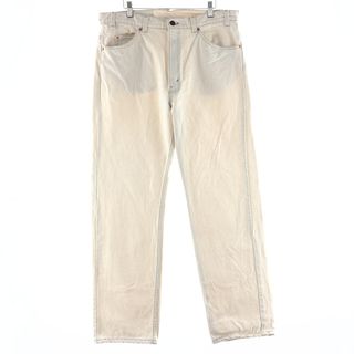 リーバイス(Levi's)の古着 90年代 リーバイス Levi's 505 REGULAR FIT STRAIGHT LEG ホワイトデニム テーパードデニムパンツ USA製 メンズw37 ヴィンテージ /taa000670(デニム/ジーンズ)