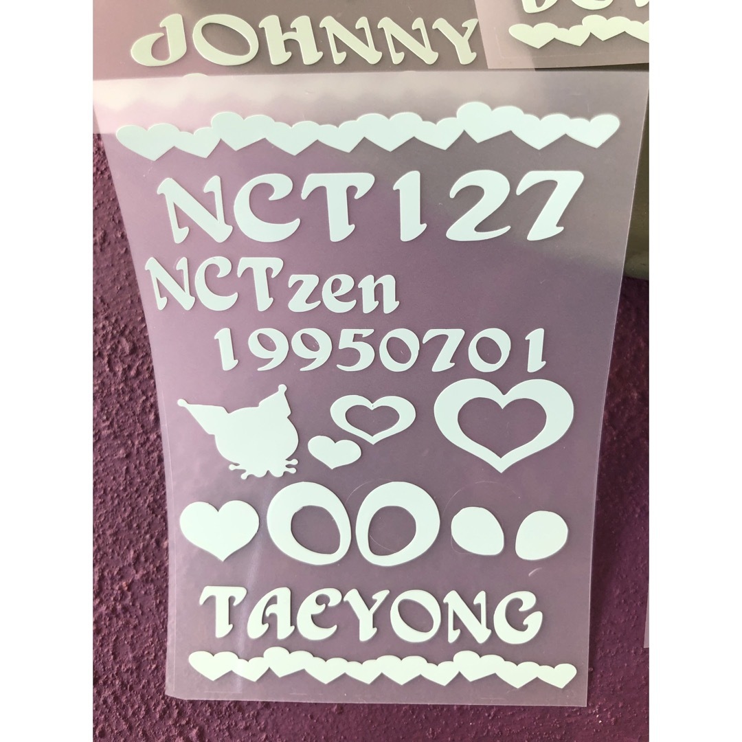 NCT(エヌシーティー)のNCT127 トレカデコケース　シール　ステッカー ハンドメイドのハンドメイド その他(その他)の商品写真