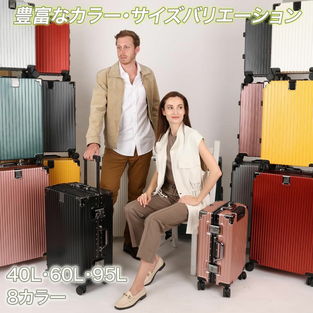 【色: グリーン】[fofo] スーツケース キャリーケース 機内持ち込み 大型