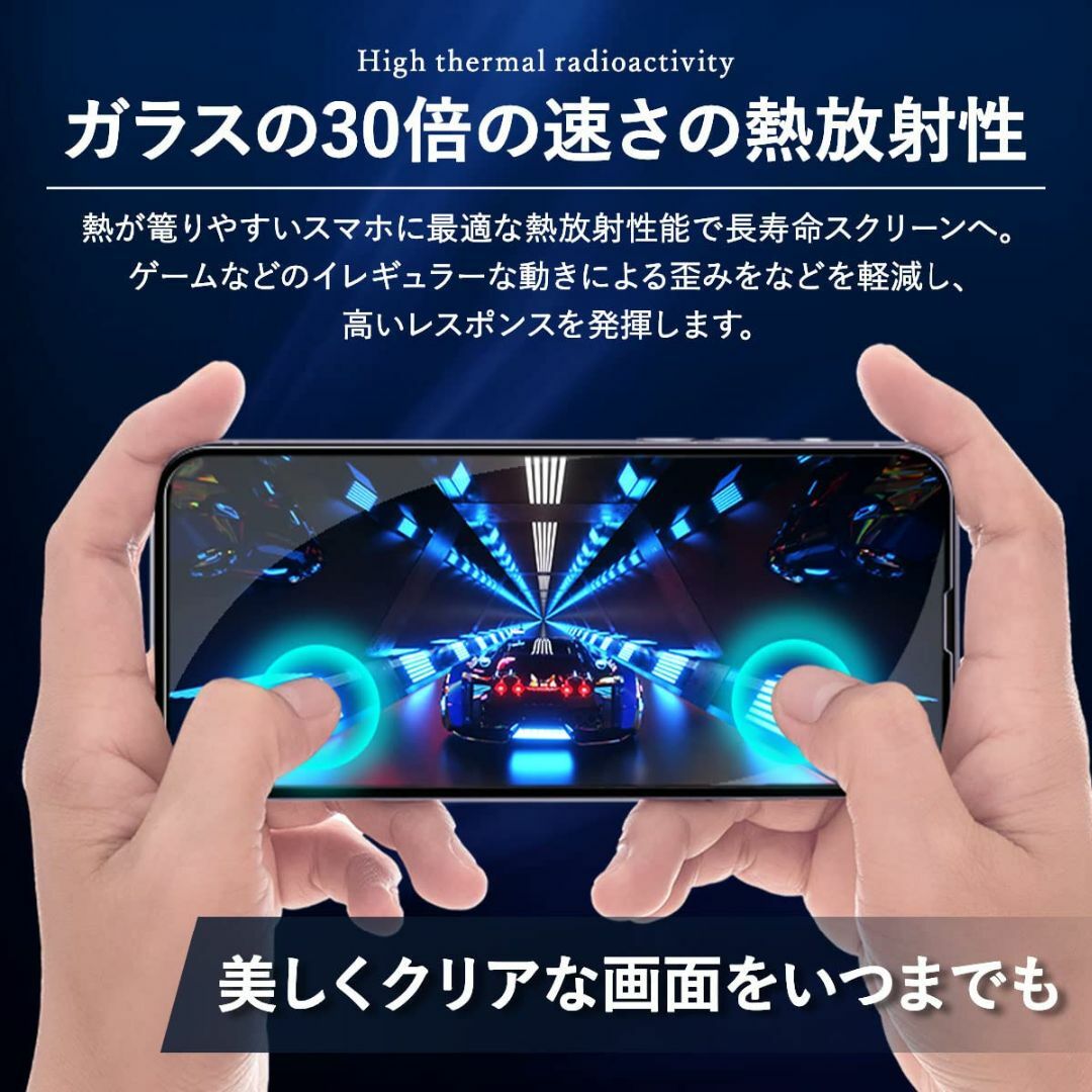 スマホ/家電/カメラTruffol トラッフル サファイアガラス フルカバー スクリーンプロテクタ