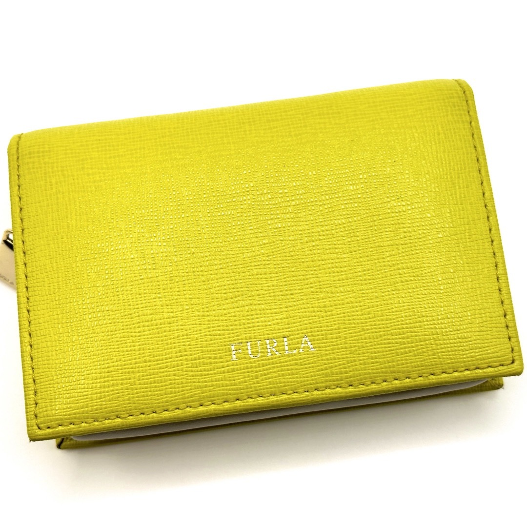 Furla(フルラ)のFURLA フルラ レザー 二つ折り 財布  カード入れ イエロー レディースのファッション小物(財布)の商品写真