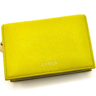 フルラ(Furla)のFURLA フルラ レザー 二つ折り 財布  カード入れ イエロー(財布)