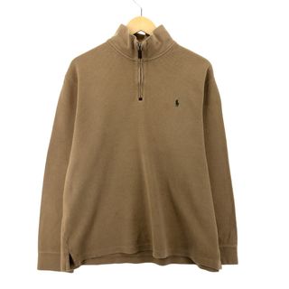 ラルフローレン(Ralph Lauren)の古着 ラルフローレン Ralph Lauren POLO by Ralph Lauren ハーフジップスウェットシャツ トレーナー メンズXL /eaa388879(スウェット)