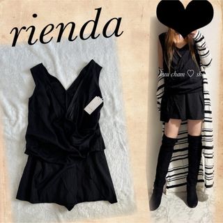 リエンダ(rienda)のrienda♡新品　ワンピース　コンビネゾン(ミニワンピース)