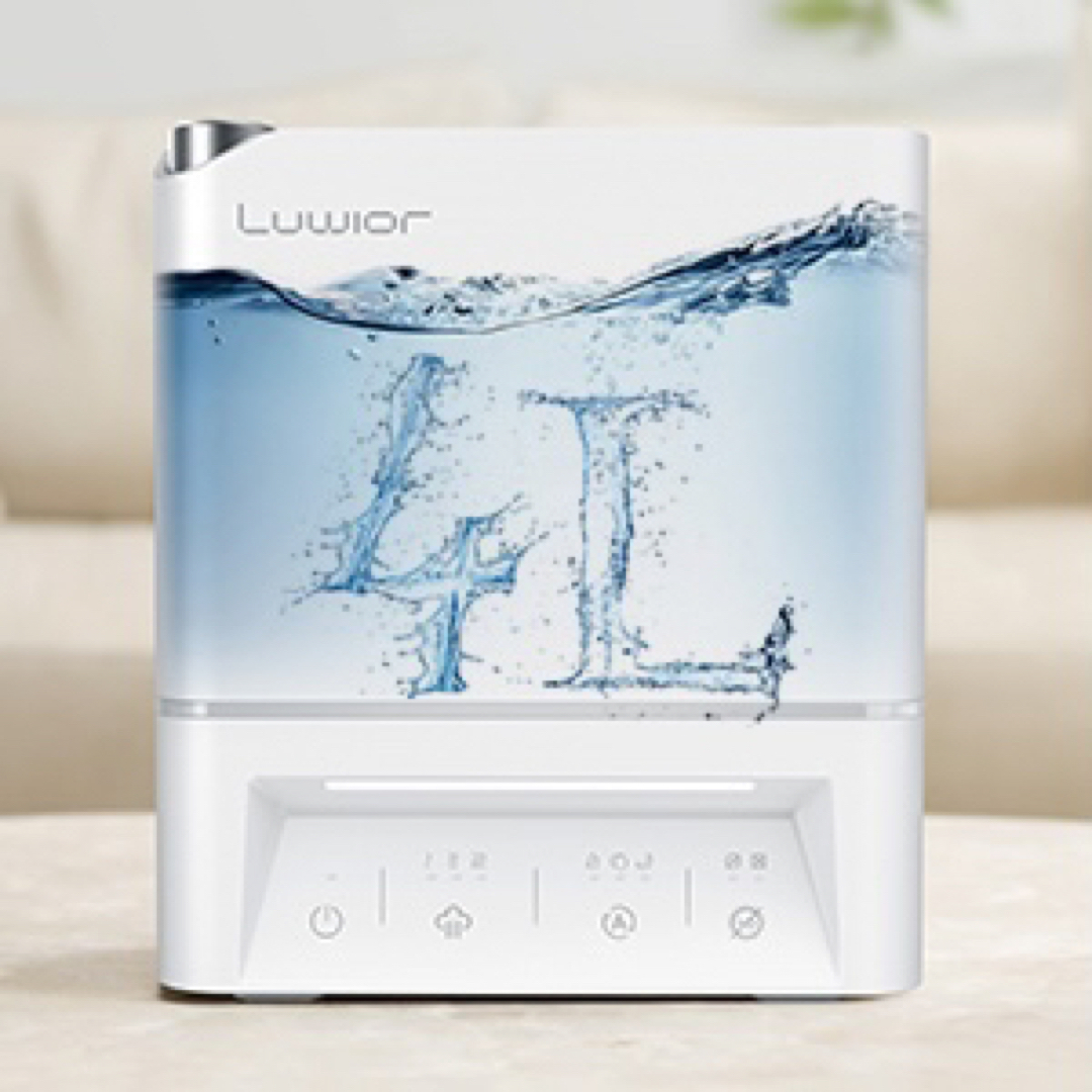 【新品、未開封】加湿器 卓上 第二代 Luwior 電解水除菌 超音波加湿器