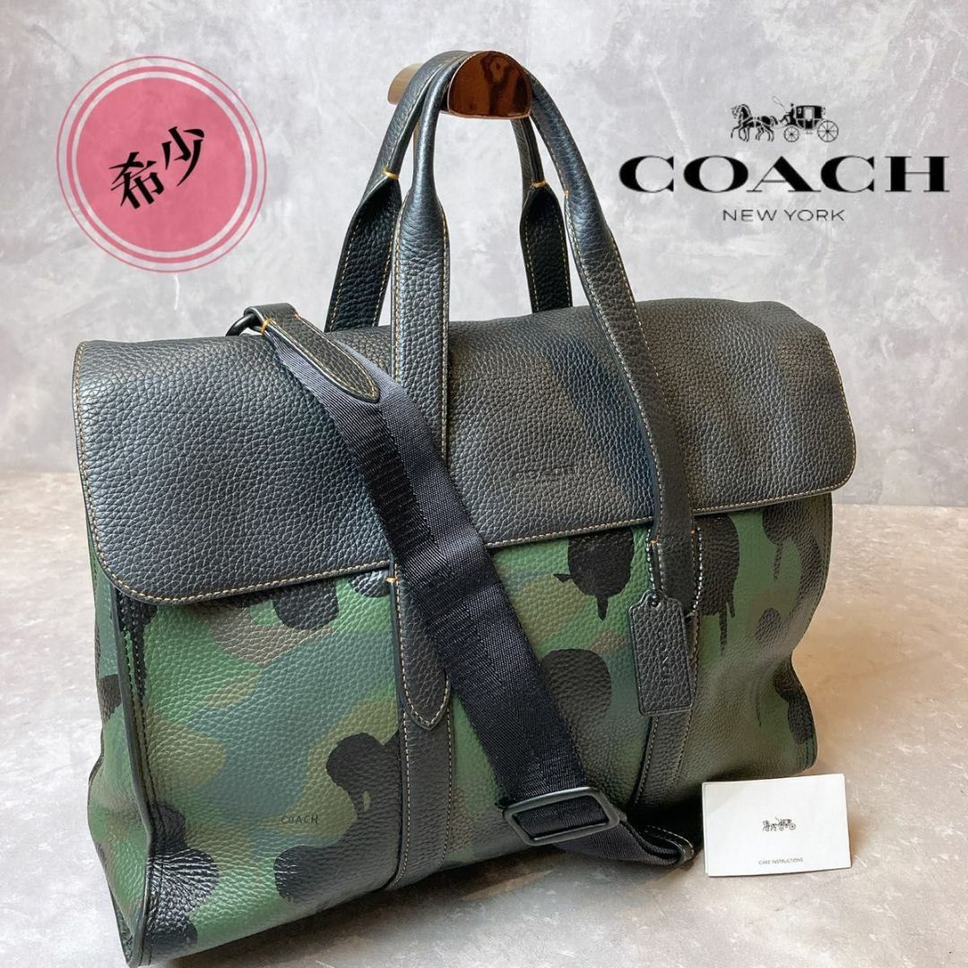 COACH メトロポリタン ポートフォリオ 2way レザー 黒-