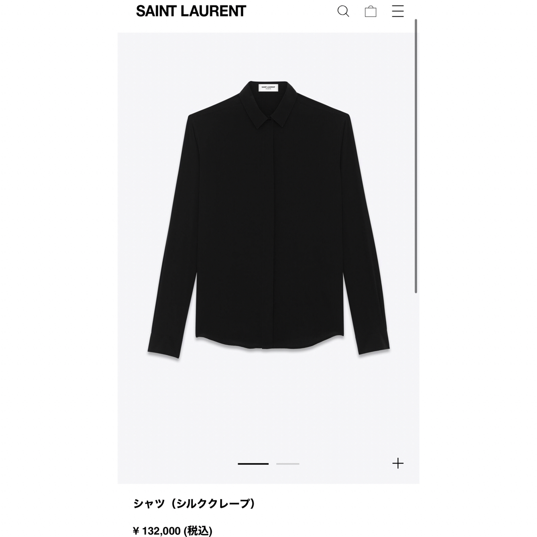 Saint Laurent - Saint Laurent Paris シルクシャツ36sizeの通販 by ...