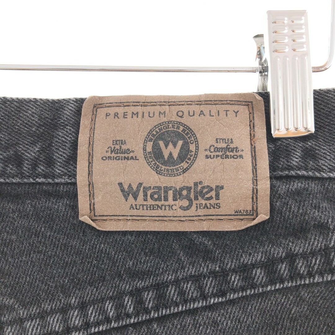 Wrangler(ラングラー)の古着 ラングラー Wrangler RELAXED FIT ブラックジーンズ デニムパンツ メンズw34 /taa002157 メンズのパンツ(デニム/ジーンズ)の商品写真