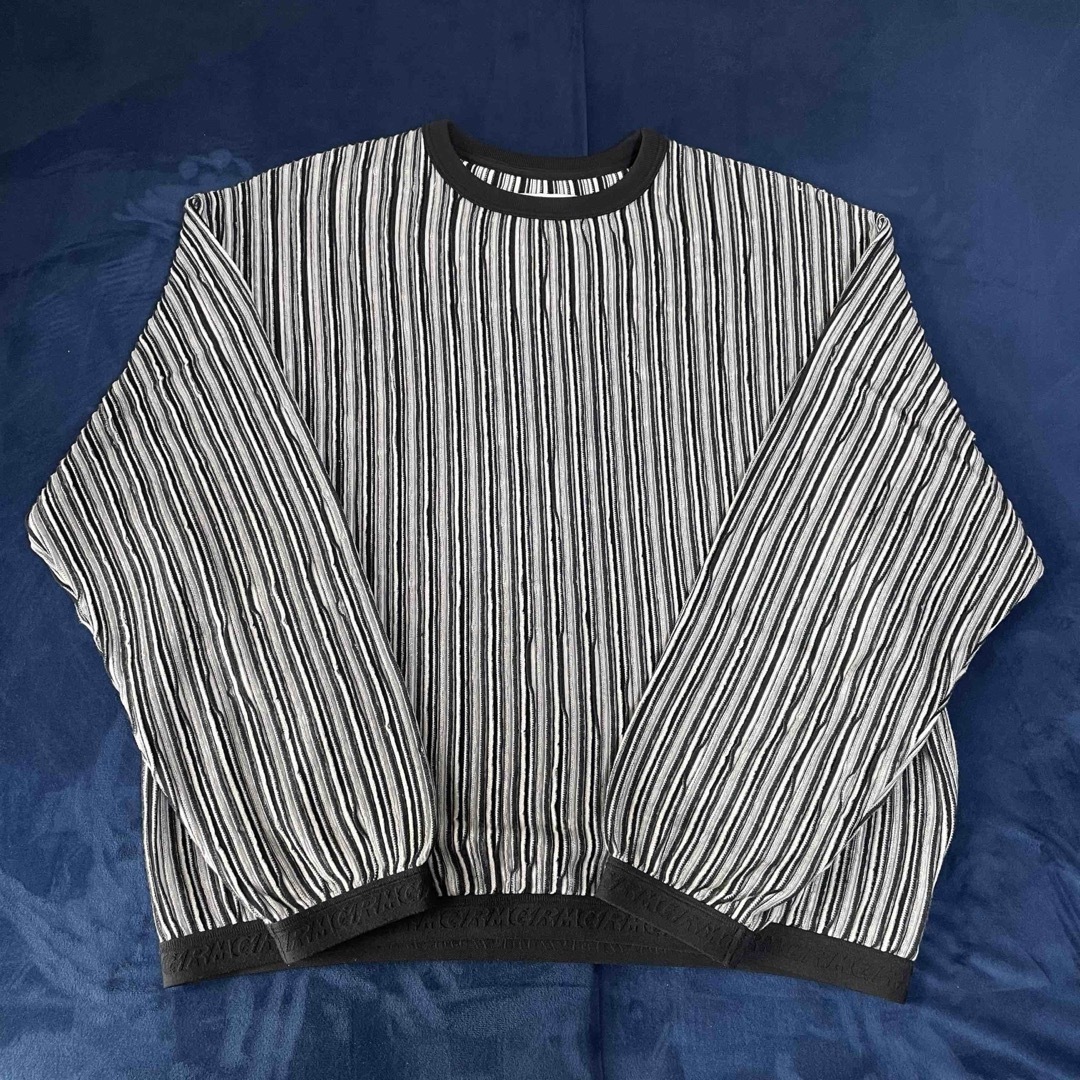 R.M GANG / ripple stripe crew neck sweat メンズのトップス(スウェット)の商品写真