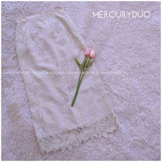 マーキュリーデュオ(MERCURYDUO)の《MERCURYDUO》ケミカルレースペンシルスカート(ロングスカート)