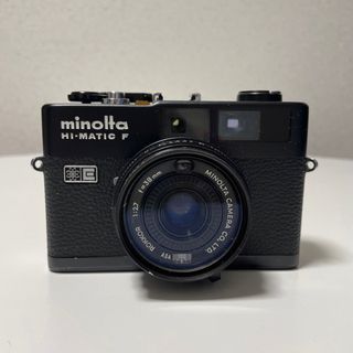 コニカミノルタ(KONICA MINOLTA)のミノルタ HI-MATIC  F  ブラック フィルムカメラ ジャンク品(フィルムカメラ)