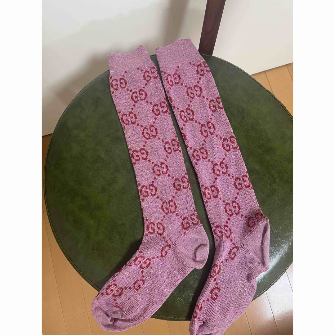 Gucci - GUCCI 正規品 ラメ ファブリック GG ソックスの通販 by Bu's