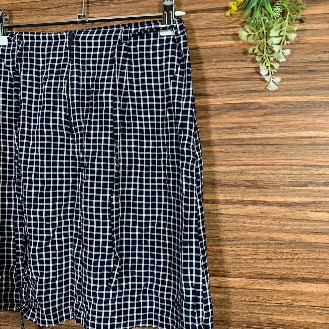 シスレー SISLEY️ スカート Mサイズ相当 チェック 白 黒