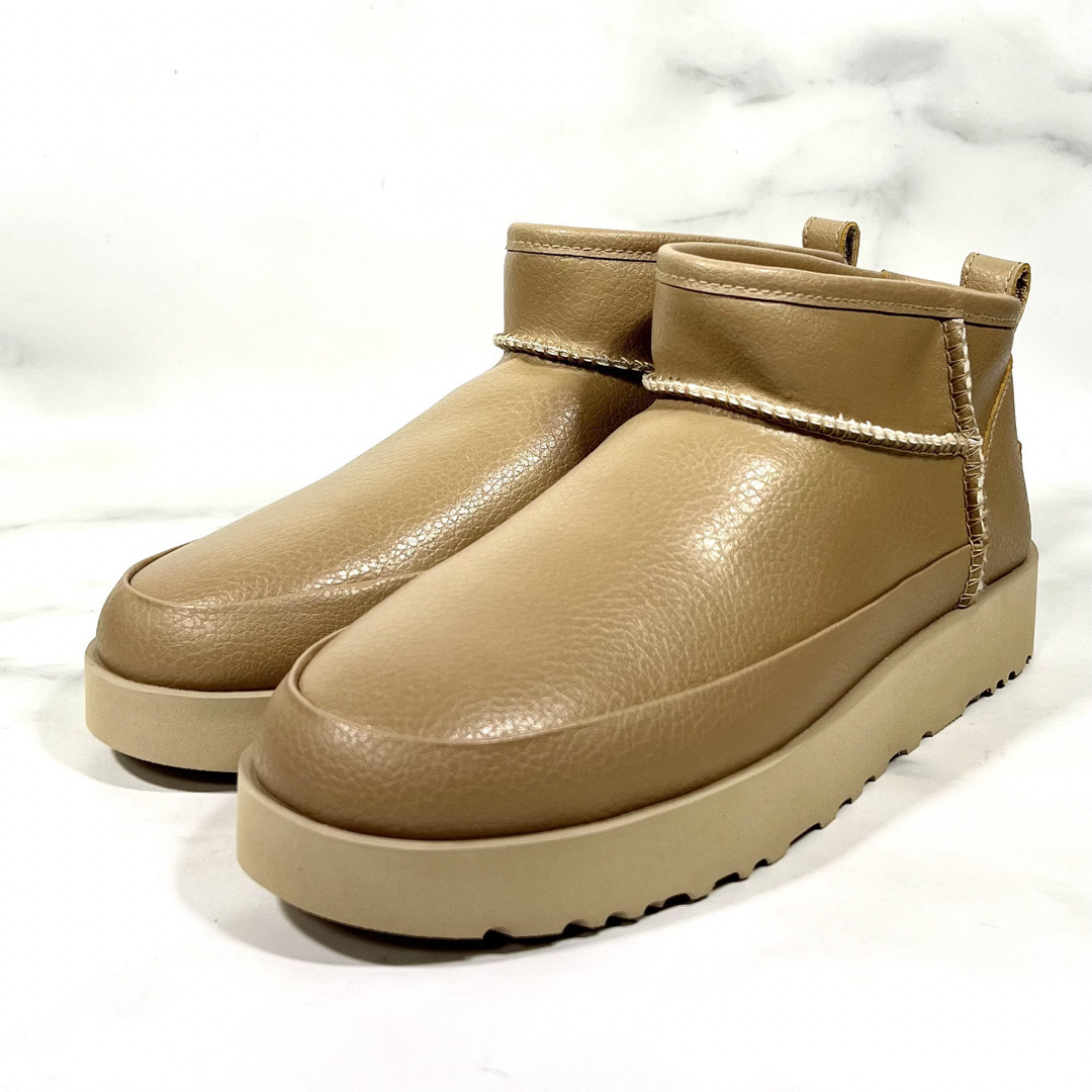 【新品未使用】UGG クラッシック シュガー ウルトラミニブーツベージュ26.0260cmヒールの高さ