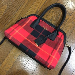 ケイトスペードニューヨーク(kate spade new york)のbambi様専用 ケイトスペード ショルダーバッグ 2way チェック 美品(ショルダーバッグ)