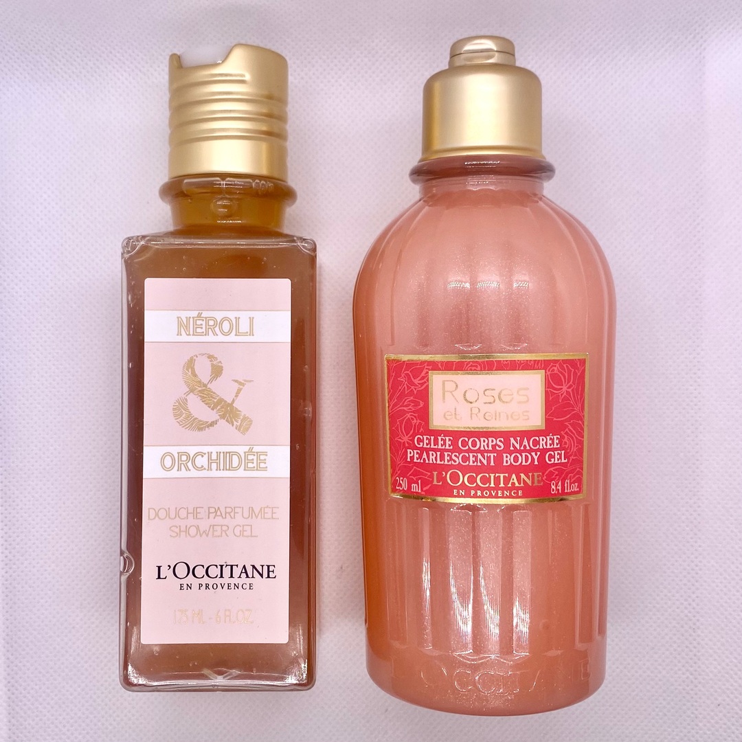 L'OCCITANE(ロクシタン)のロクシタン オーキデ シャワージェル ローズ ボディジェル 2点 コスメ/美容のボディケア(ボディソープ/石鹸)の商品写真