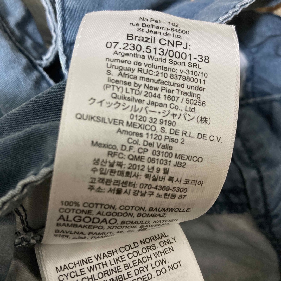QUIKSILVER(クイックシルバー)のクイックシルバー　ハーフパンツ　29サイズ メンズのパンツ(ショートパンツ)の商品写真