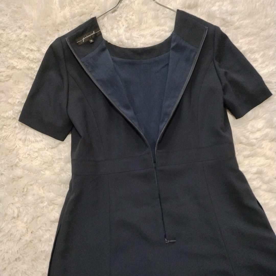 極美品⭐︎primish 東京ソワール ワンピース お受験スーツ 濃紺-