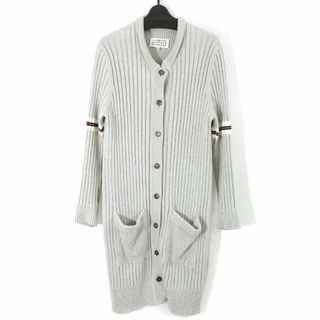 マルタンマルジェラ(Maison Martin Margiela)のメゾンマルジェラ 4 17SS ラインデザインリブ編みロングカーディガン(カーディガン)