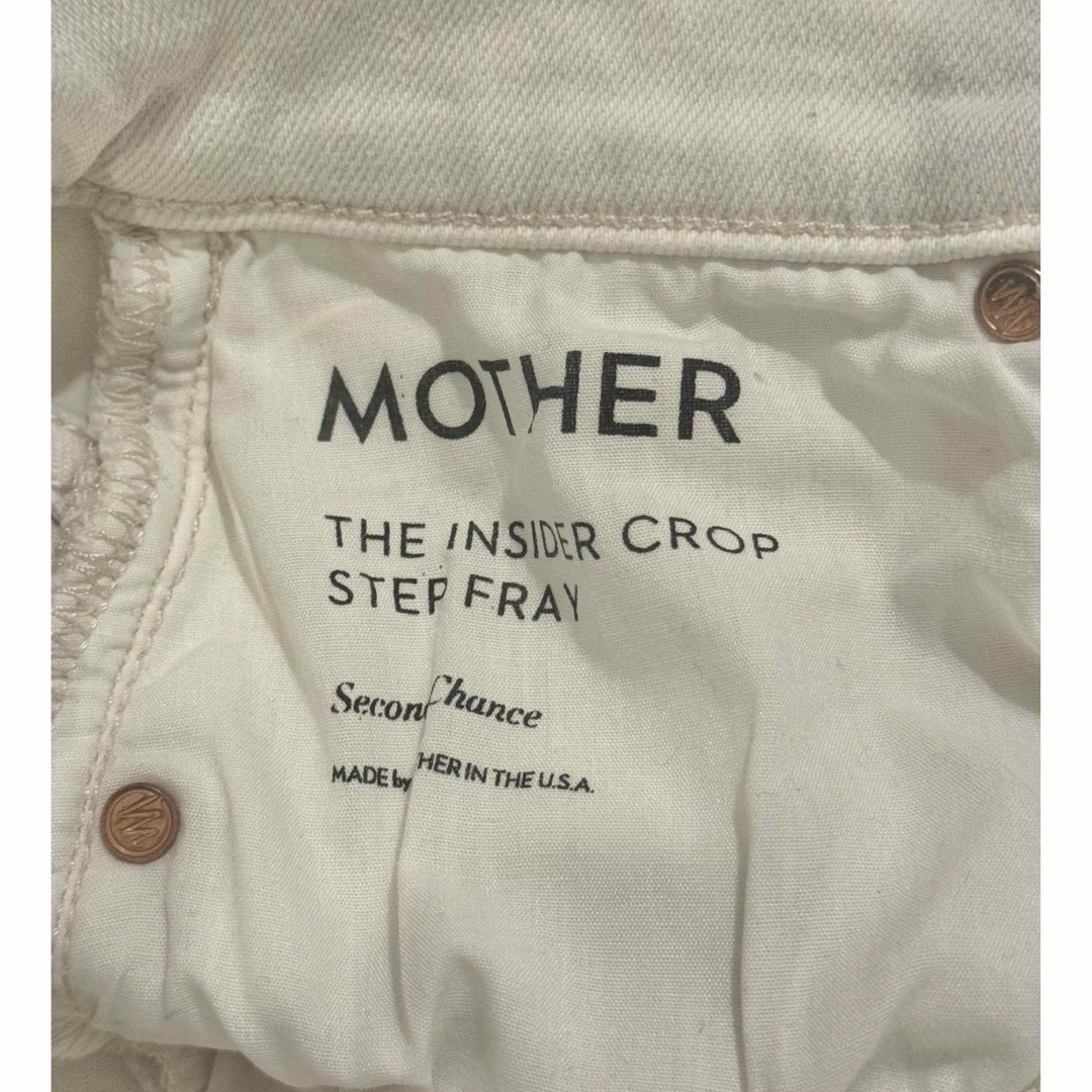 【MOTHER】 THE INSIDER CROP STEP FRAY.26