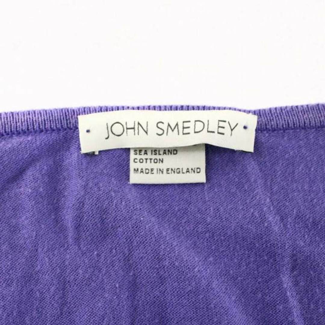 JOHN SMEDLEY(ジョンスメドレー)のジョンスメドレー JOHN SMEDLEY ニット 七分袖 薄手 無地 M 紫 レディースのトップス(ニット/セーター)の商品写真