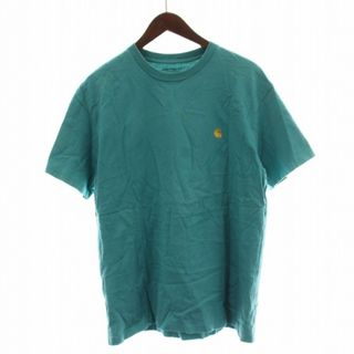 カーハート(carhartt)のカーハート carhartt Tシャツ カットソー 半袖 ロゴ M 青(Tシャツ/カットソー(半袖/袖なし))