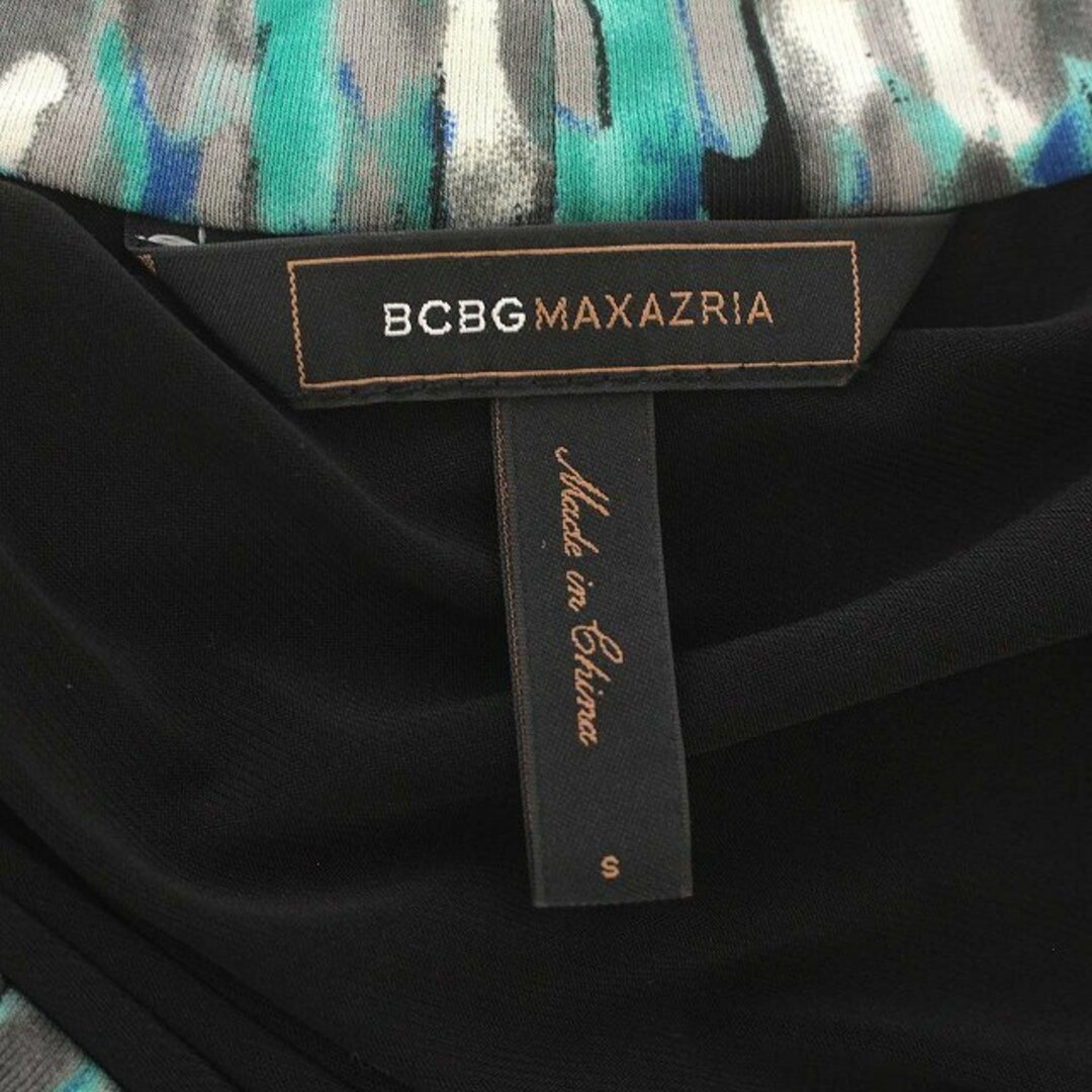 BCBGMAXAZRIA(ビーシービージーマックスアズリア)のマックスアズリア BCBGMAXAZRIA ワンピース タイト 半袖 S 黒 レディースのワンピース(ひざ丈ワンピース)の商品写真