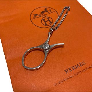 エルメス(Hermes)のエルメス フィル グローブホルダー シルバー 手袋 チャーム HERMES(手袋)