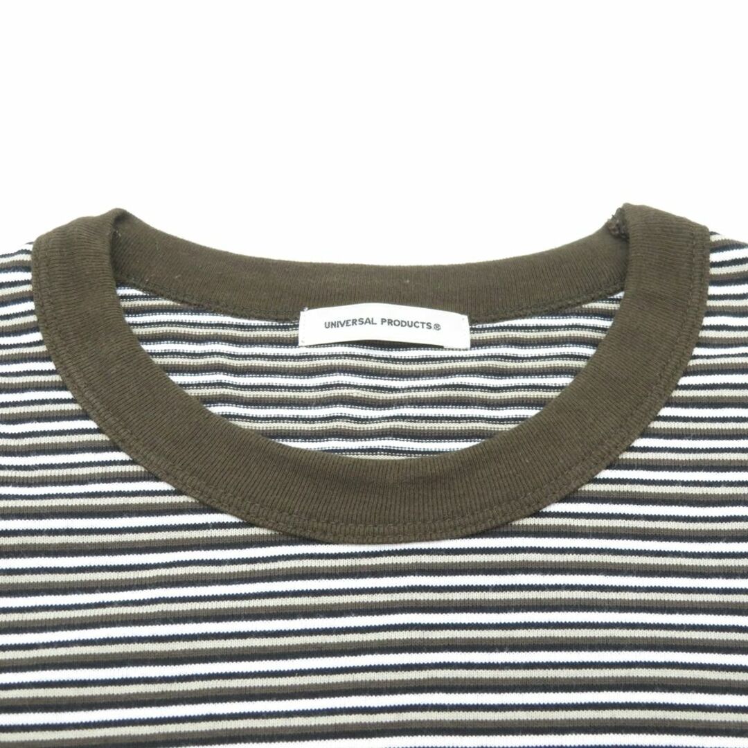 UNIVERSAL PRODUCTS(ユニバーサルプロダクツ)のUNIVERSAL PRODUCTS MULTI BORDER S/S T-SHIRT ボーダー Tシャツ ロゴ 大名店 メンズのトップス(Tシャツ/カットソー(半袖/袖なし))の商品写真